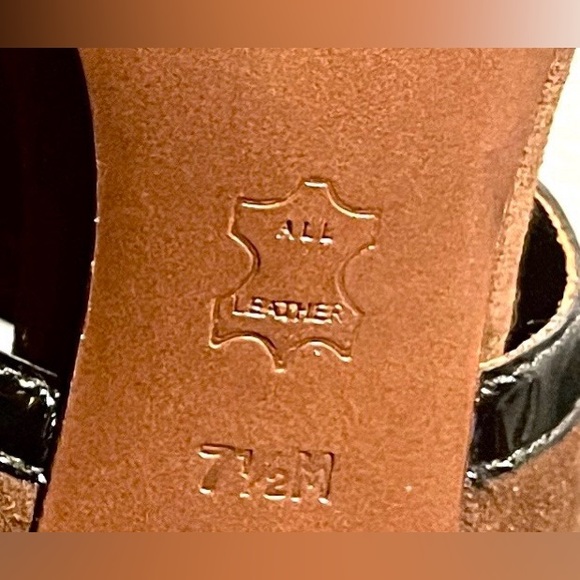 Tory Burch Leather Platform Heels EUC black & brown Sz 7.5M - Picture 6 of 12